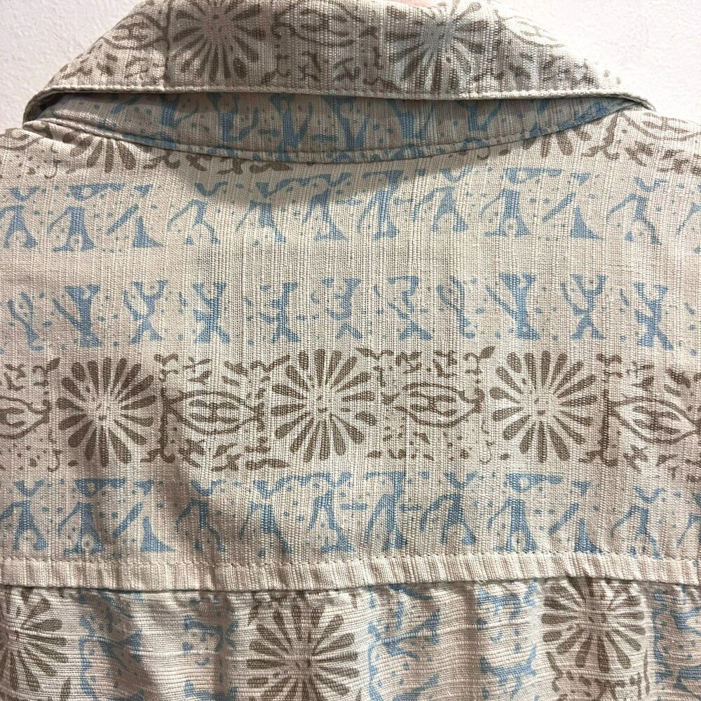 Island Republic Vintage Collection Men Beige Hawaiian Shirt XL Silk Short Sleeve - Picture 8 of 8
